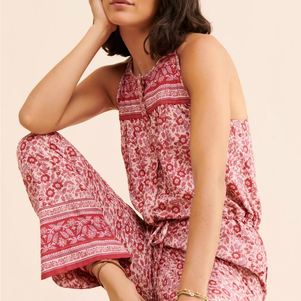 Faherty Adella Floral Jumpsuit